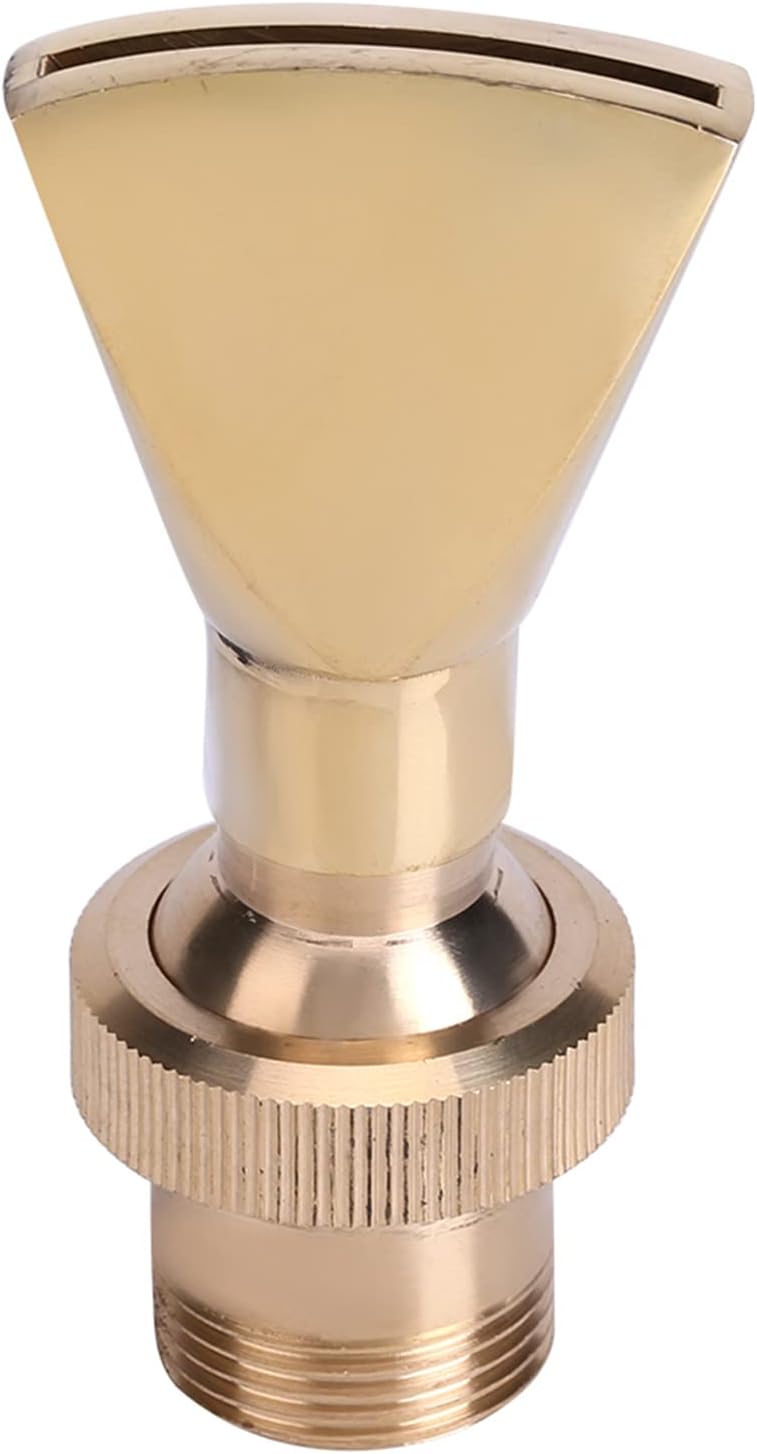woobles Fountain Nozzle, 1/2" DN15 3/4" DN20 Direction Adjustable Fan Shaped Brass Fountain Nozzle Sprinkler Spray Head for Garden Pond, Amusement Park, Museum - Image 1